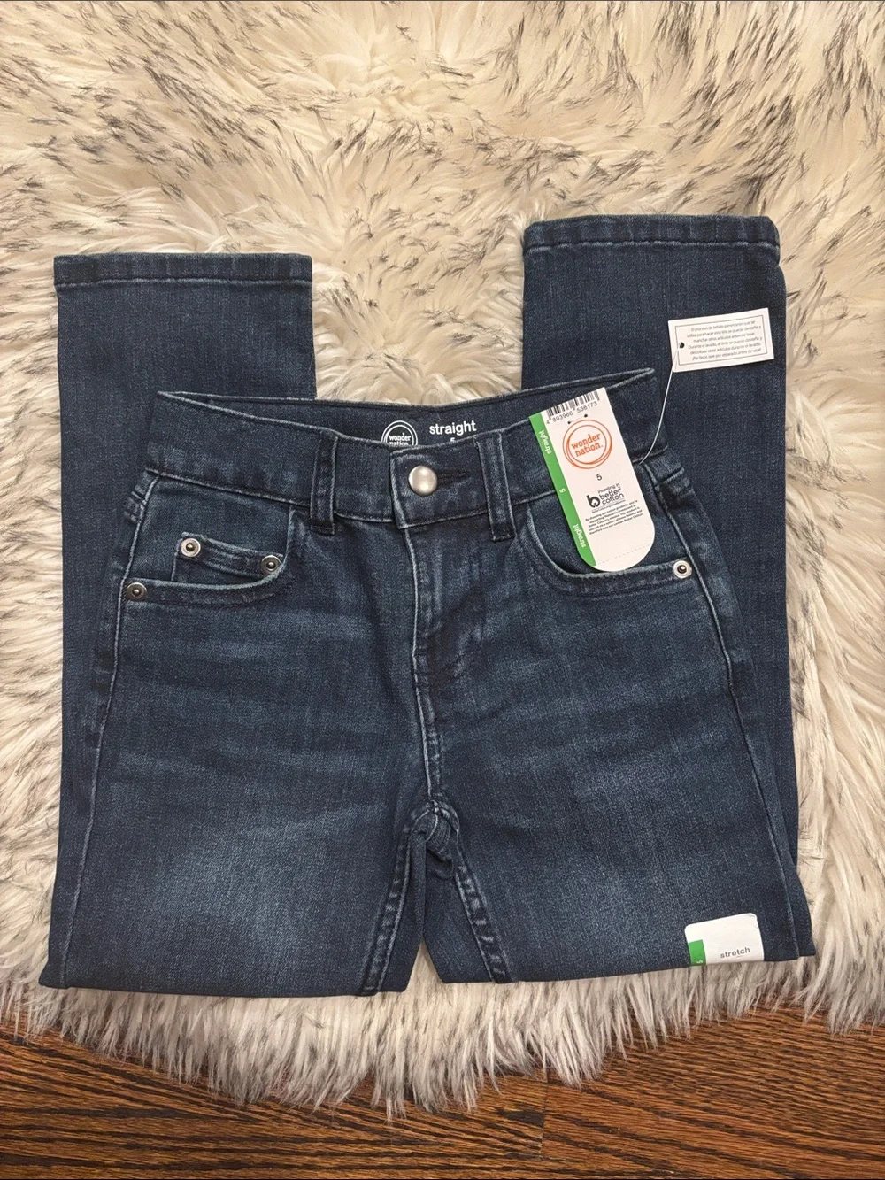 NWT WN Boys Straight Fit Denim Jeans (5 Straight)